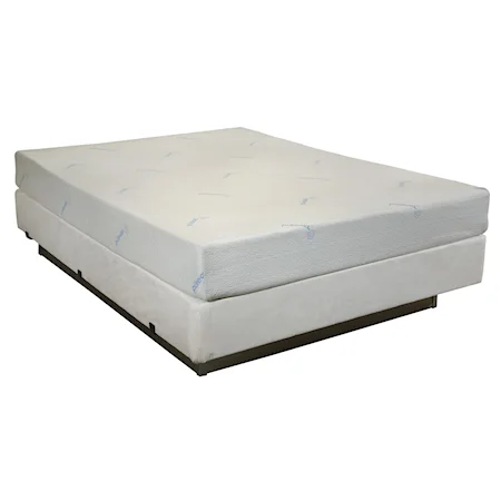 Twin 8" Gel Memory Foam Mattress and Foundation